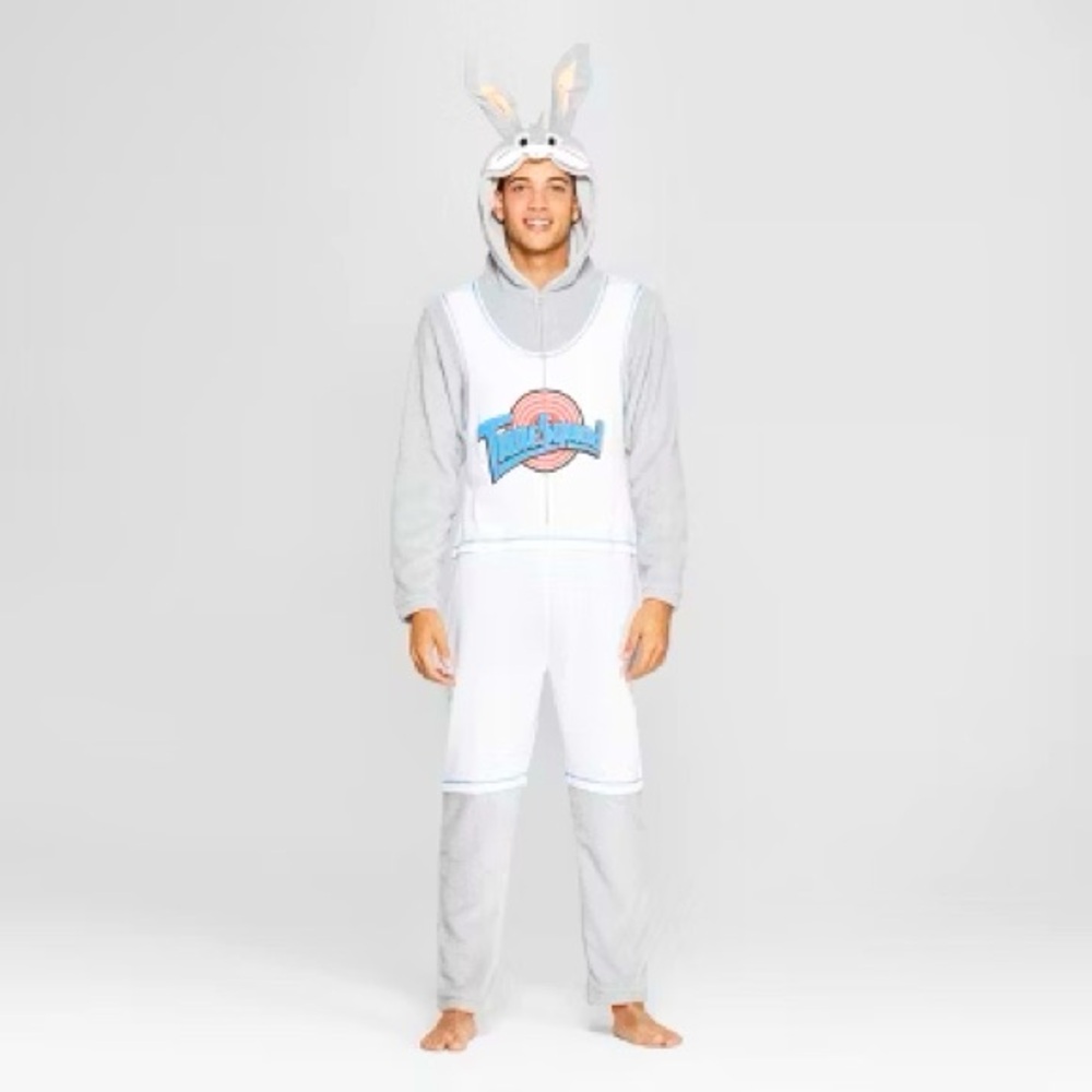 Bugs Bunny Space Jam Toons Squad Onesie Costume | Men’s XL